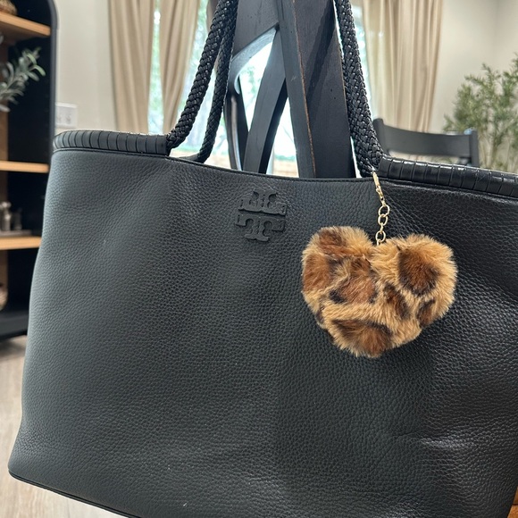 Tory Burch Handbags - Tory Burch Textured Black Tote